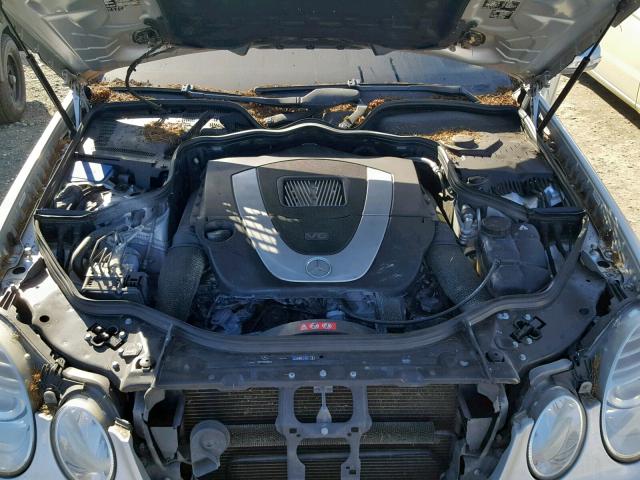 WDBUF56X77B047282 - 2007 MERCEDES-BENZ E 350 SILVER photo 7