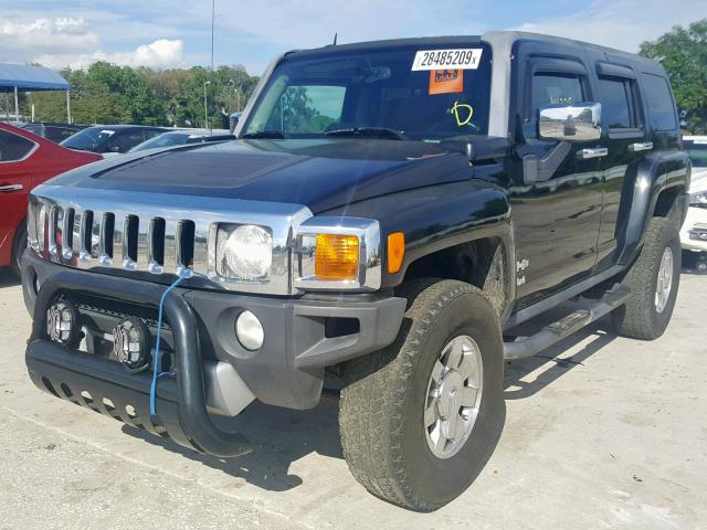 5GTEN13E898108961 - 2009 HUMMER H3 BLACK photo 2