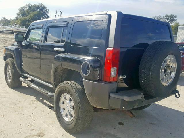 5GTEN13E898108961 - 2009 HUMMER H3 BLACK photo 3