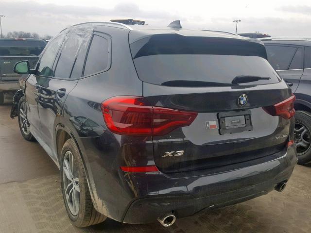 5UXTR7C52KLF27575 - 2019 BMW X3 SDRIVE3 Сұр фото 3