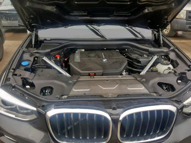 5UXTR7C52KLF27575 - 2019 BMW X3 SDRIVE3 GRAY photo 7