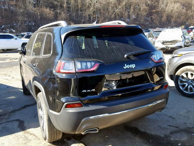 1C4PJMDX2KD330227 - 2019 JEEP CHEROKEE L BLACK photo 3