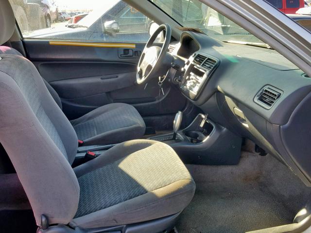 2HGEJ6424XH107920 - 1999 HONDA CIVIC CX SILVER photo 5