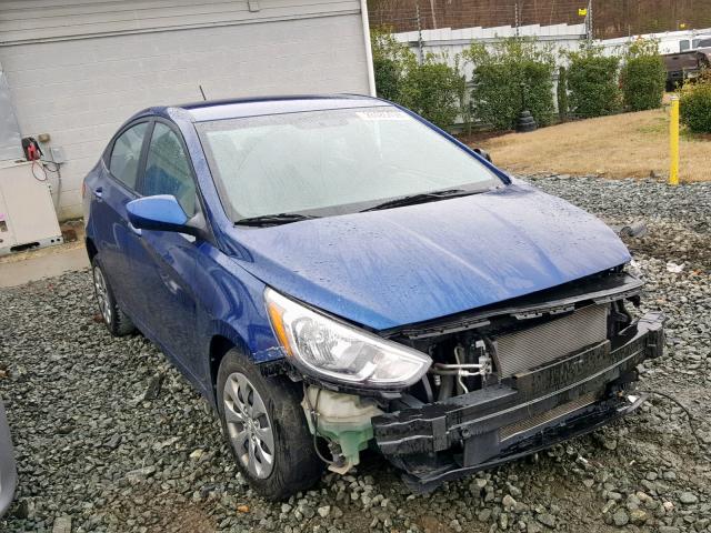 KMHCT4AE4GU062716 - 2016 HYUNDAI ACCENT SE BLUE photo 1