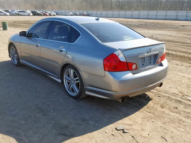 JNKBY01E06M208309 - 2006 INFINITI M45 BASE SILVER photo 3