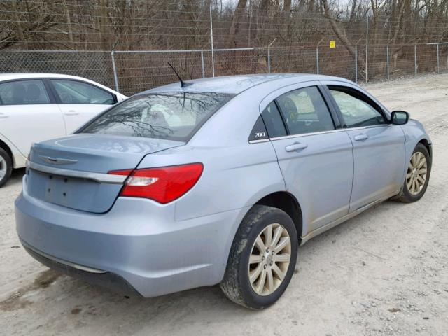 1C3CCBBB1DN654789 - 2013 CHRYSLER 200 TOURIN BLUE photo 4