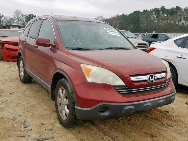 JHLRE38787C041600 - 2007 HONDA CR-V EXL MAROON photo 1