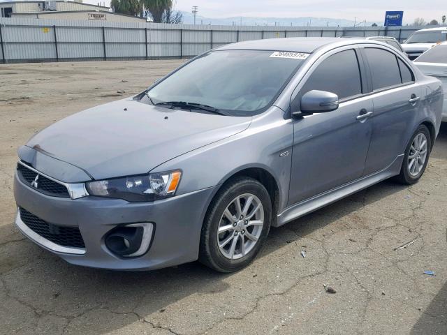 JA32U2FU6GU007829 - 2016 MITSUBISHI LANCER ES GRAY photo 2