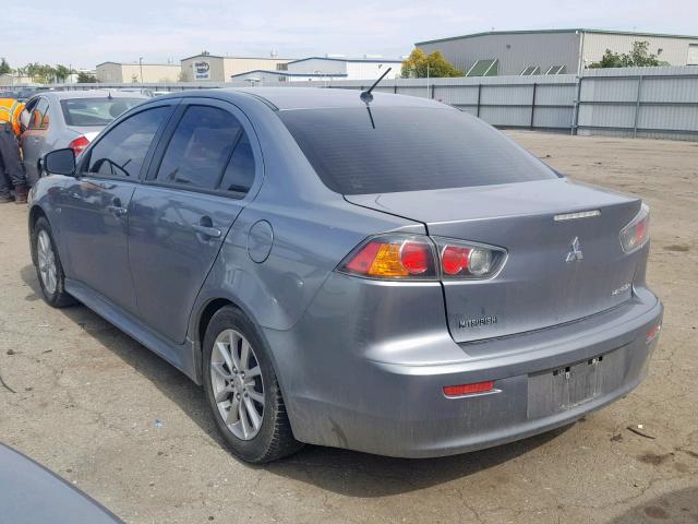 JA32U2FU6GU007829 - 2016 MITSUBISHI LANCER ES GRAY photo 3