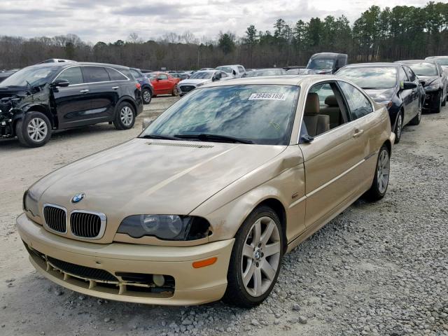 WBABM3349YJN81806 - 2000 BMW 323 CI GOLD photo 2