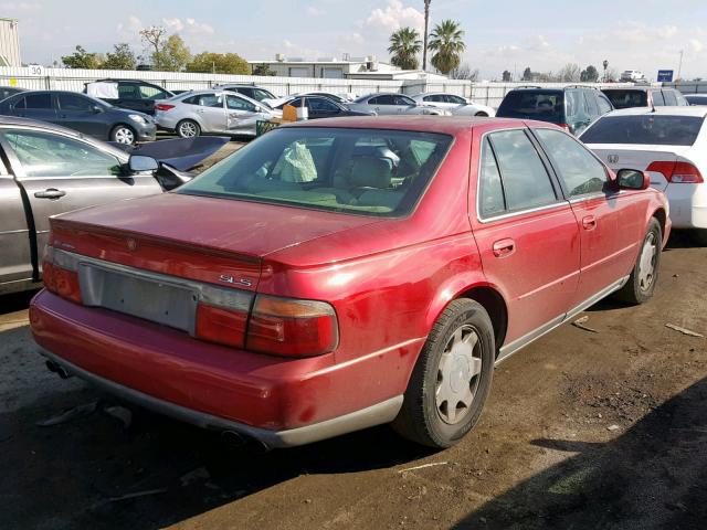 1G6KS54Y1YU174862 - 2000 CADILLAC SEVILLE SL RED photo 4