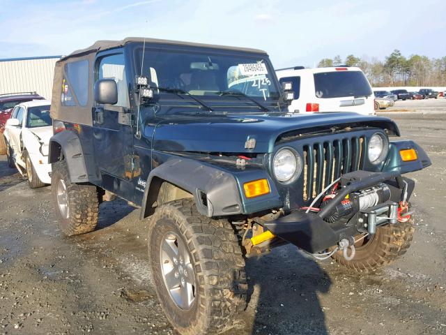 1J4FA44S16P700839 - 2006 JEEP WRANGLER / GREEN photo 1