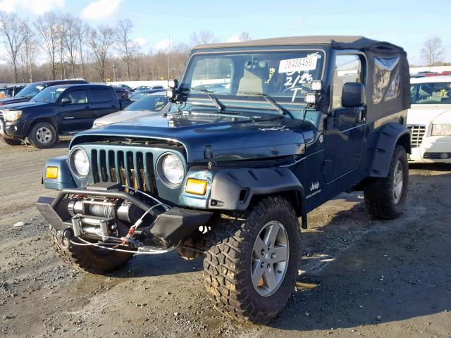 1J4FA44S16P700839 - 2006 JEEP WRANGLER / GREEN photo 2