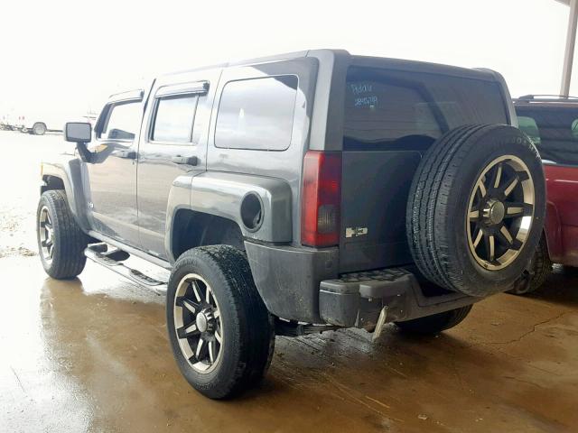 5GTEN13E998102389 - 2009 HUMMER H3 GRAY photo 3