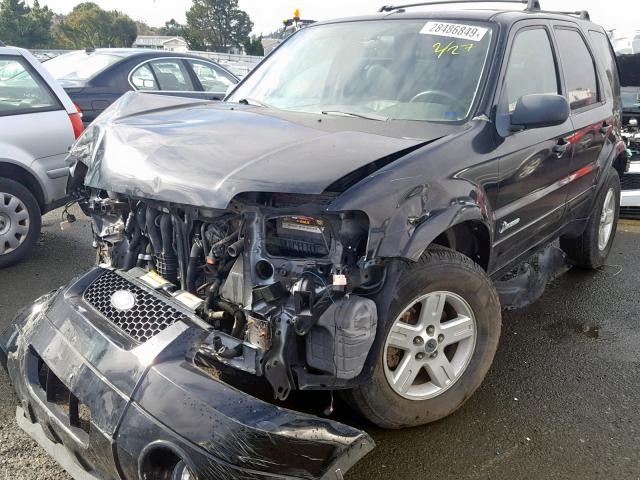 1FMCU96H26KB59257 - 2006 FORD ESCAPE HEV BLACK photo 2