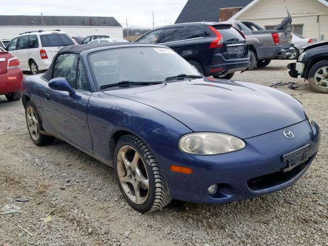 JM1NB353620223313 - 2002 MAZDA MX-5 MIATA BLUE photo 1