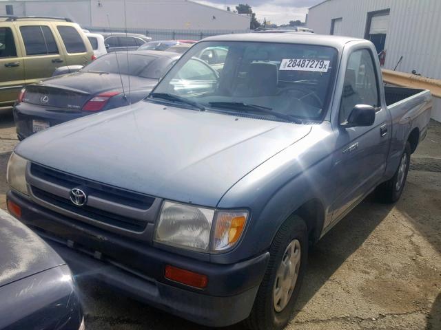 4TANL42N4VZ274989 - 1997 TOYOTA TACOMA SILVER photo 2