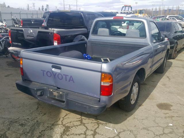 4TANL42N4VZ274989 - 1997 TOYOTA TACOMA SILVER photo 4