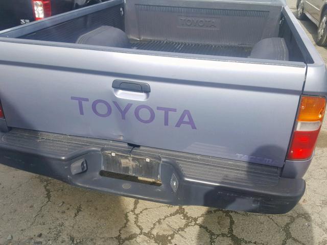 4TANL42N4VZ274989 - 1997 TOYOTA TACOMA SILVER photo 9