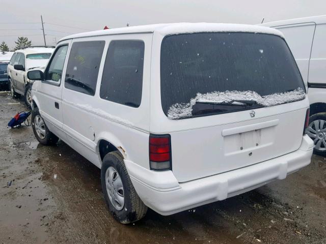 2B4GH45R1RR578176 - 1994 DODGE CARAVAN SE WHITE photo 3