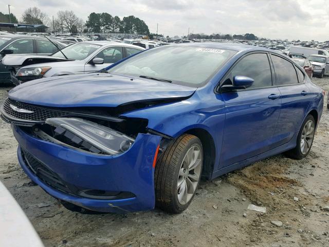 1C3CCCBG6FN736280 - 2015 CHRYSLER 200 S BLUE photo 2