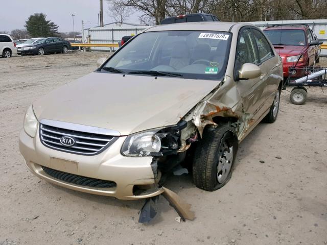 KNAFE222795666274 - 2009 KIA SPECTRA EX GOLD photo 2