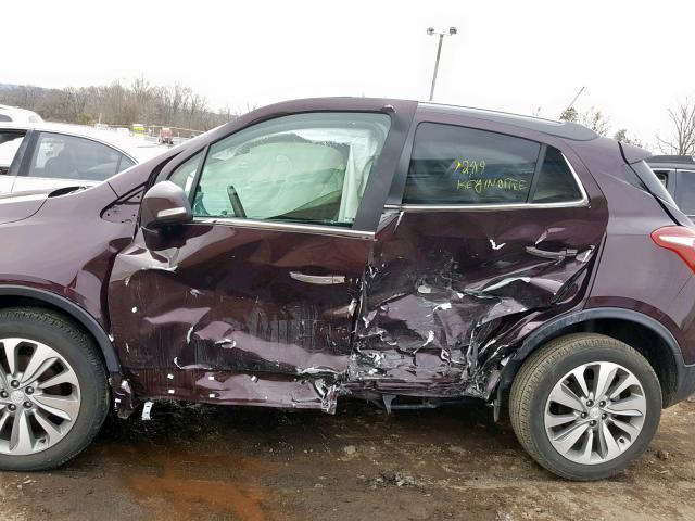 KL4CJESB0JB634561 - 2018 BUICK ENCORE PRE BURGUNDY photo 9