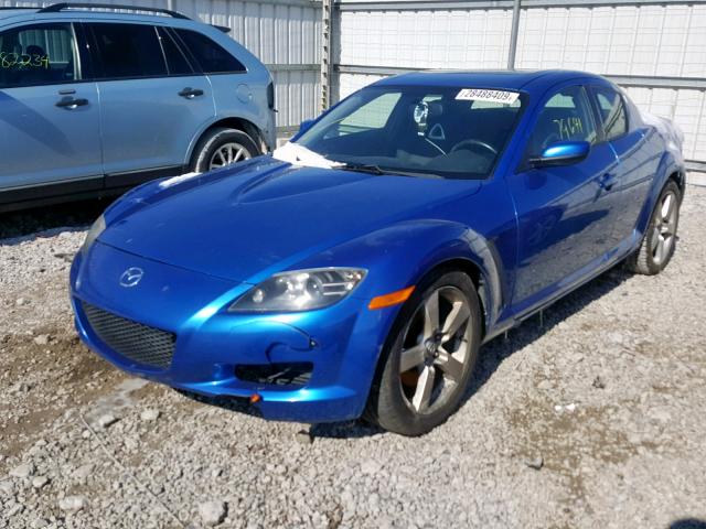 JM1FE17NX50146397 - 2005 MAZDA RX8 BLUE photo 2