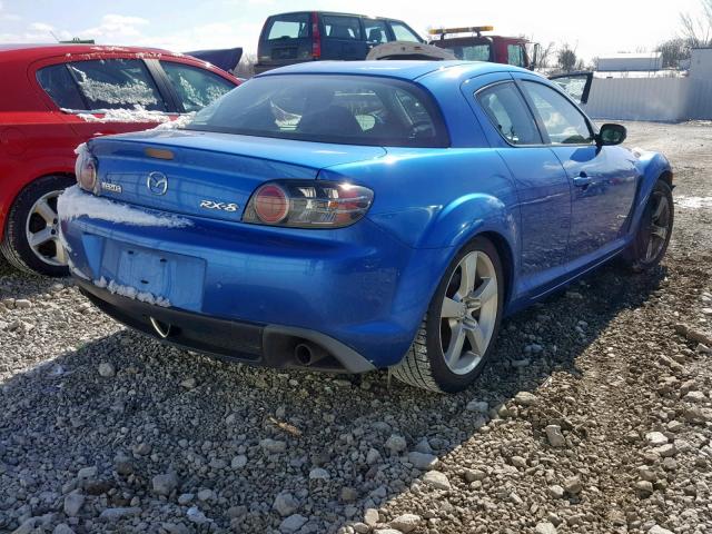 JM1FE17NX50146397 - 2005 MAZDA RX8 BLUE photo 4