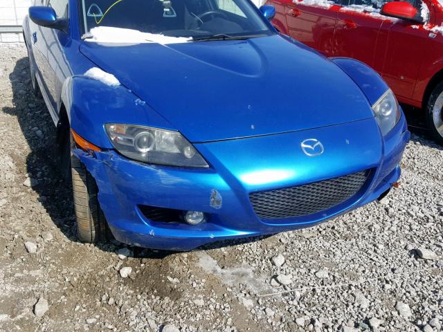 JM1FE17NX50146397 - 2005 MAZDA RX8 BLUE photo 9