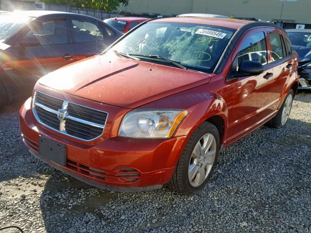 1B3HB48B08D568071 - 2008 DODGE CALIBER SX ORANGE photo 2