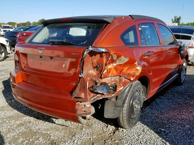 1B3HB48B08D568071 - 2008 DODGE CALIBER SX ORANGE photo 4