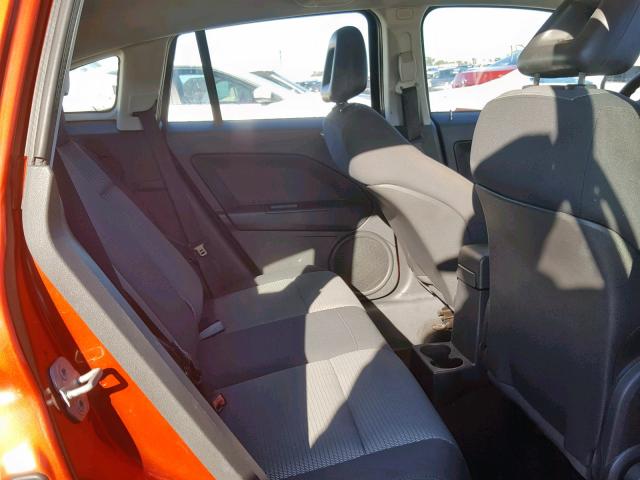 1B3HB48B08D568071 - 2008 DODGE CALIBER SX ORANGE photo 6