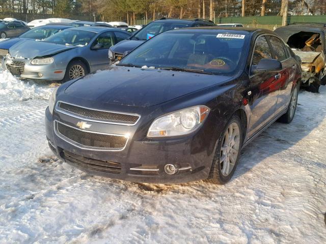 1G1ZK577384252436 - 2008 CHEVROLET MALIBU LTZ BLACK photo 2