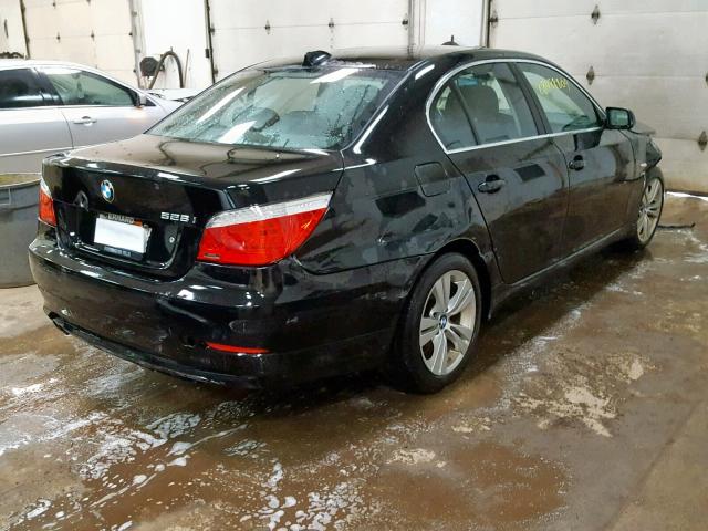 WBANV1C55AC444136 - 2010 BMW 528 XI BLACK photo 4