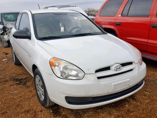 KMHCM36C79U134834 - 2009 HYUNDAI ACCENT GS WHITE photo 1