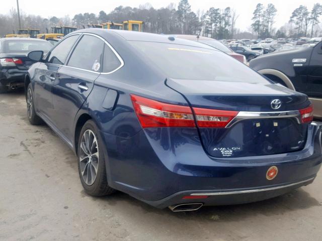 4T1BK1EB4JU286640 - 2018 TOYOTA AVALON XLE BLUE photo 3