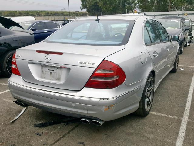 WDBUF76J34A435425 - 2004 MERCEDES-BENZ E 55 AMG SILVER photo 4