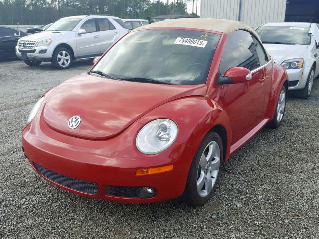 3VWSF31Y66M331973 - 2006 VOLKSWAGEN NEW BEETLE წითელი ფოტო 2