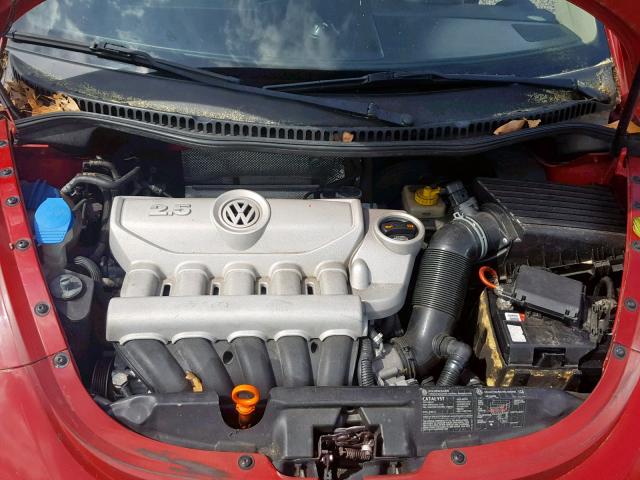 3VWSF31Y66M331973 - 2006 VOLKSWAGEN NEW BEETLE წითელი ფოტო 7