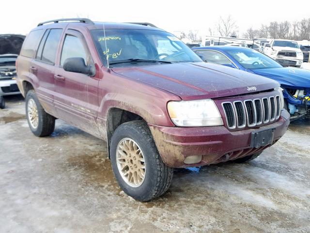 1J4GW58NX3C574838 - 2003 JEEP GRAND CHER MAROON photo 1