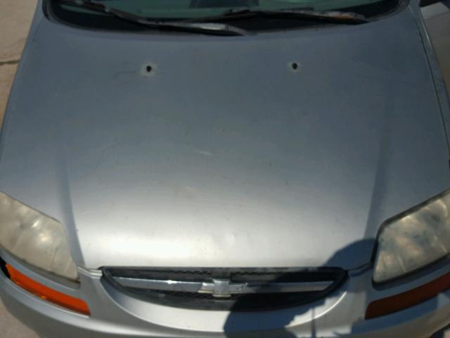 KL1TD52685B472918 - 2005 CHEVROLET AVEO BASE Күміс фото 7