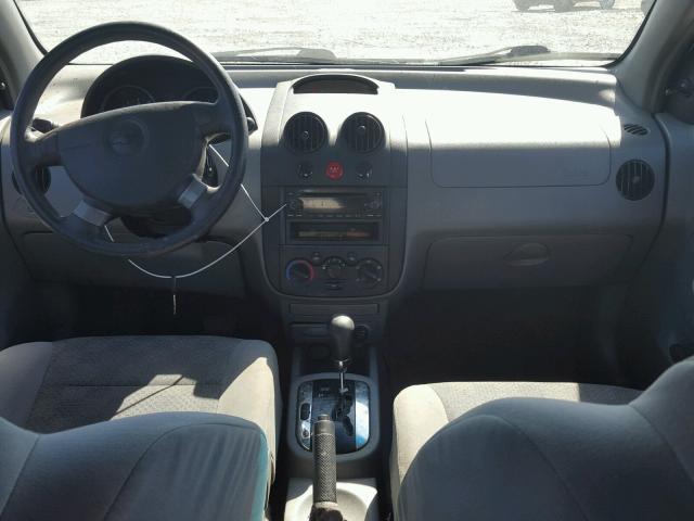 KL1TD52685B472918 - 2005 CHEVROLET AVEO BASE Күміс фото 9