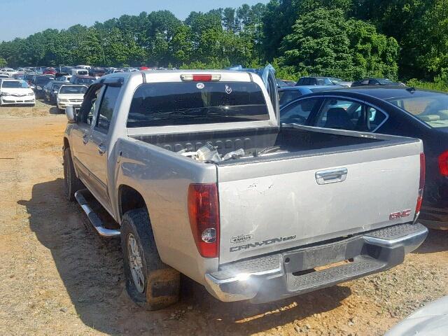 1GTH6MFE1B8115268 - 2011 GMC CANYON SLE SILVER photo 3