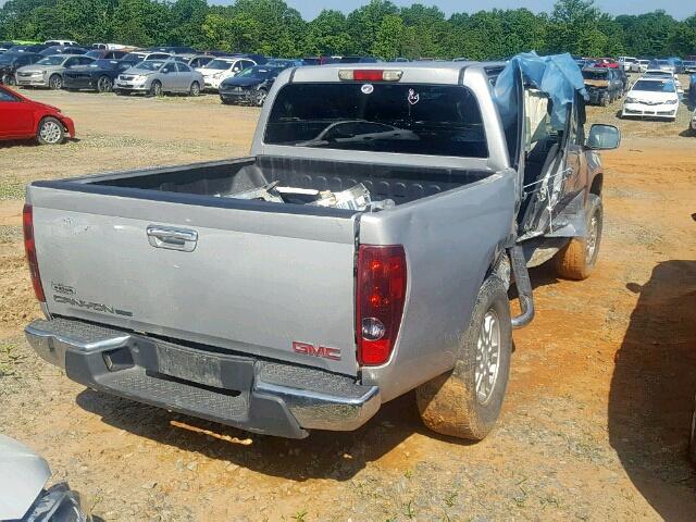 1GTH6MFE1B8115268 - 2011 GMC CANYON SLE SILVER photo 4