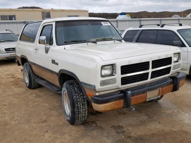 3B4GM17Z8PM119982 - 1993 DODGE RAMCHARGER WHITE photo 1