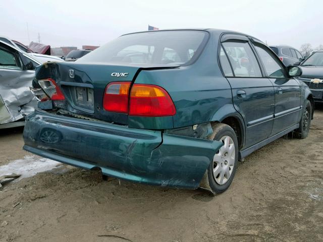 2HGEJ6615XH526962 - 1999 HONDA CIVIC BASE 绿色 照片 4