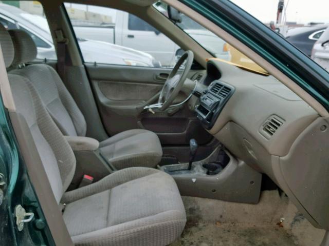 2HGEJ6615XH526962 - 1999 HONDA CIVIC BASE 绿色 照片 5