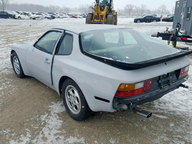 WP0AB0940HN477188 - 1987 PORSCHE 944 GRAY photo 3