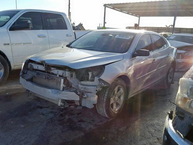 1G11B5SL3EF164827 - 2014 CHEVROLET MALIBU LS SILVER photo 2